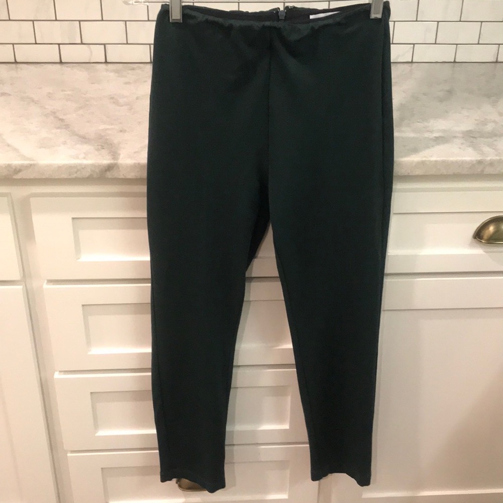 Pearl‎ Pants Womens 00 Dark Green Lela Rose Stretch High Waist Bohemian